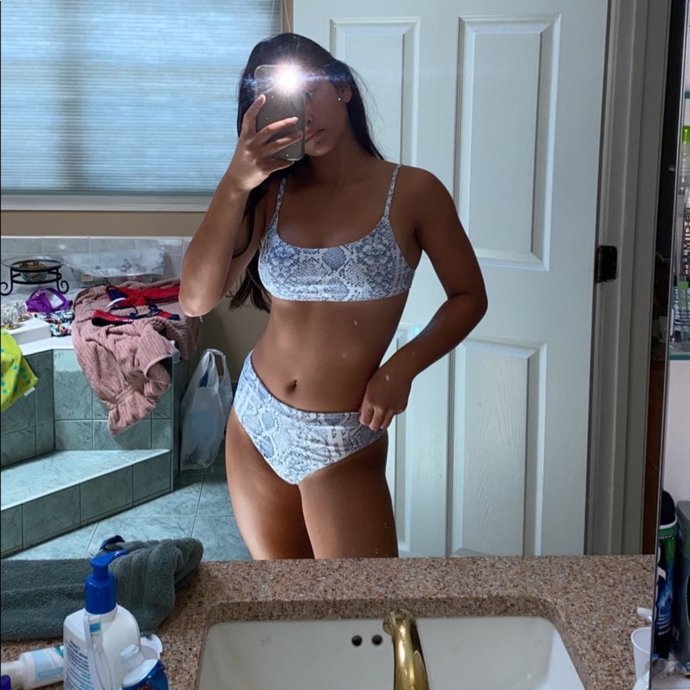 New snake skin bikini